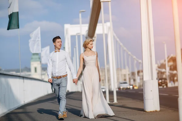 Dia do casamento em Budapeste — Fotografia de Stock