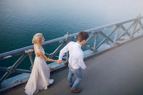 Giorno del matrimonio a Budapest — Foto Stock