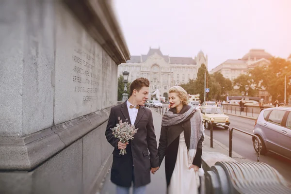 Dia do casamento em Budapeste — Fotografia de Stock