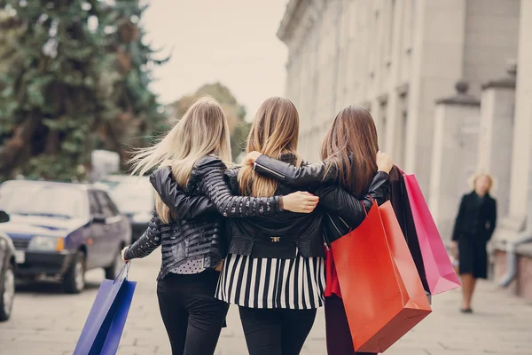 Fashion shopping street — Stock Photo, Image