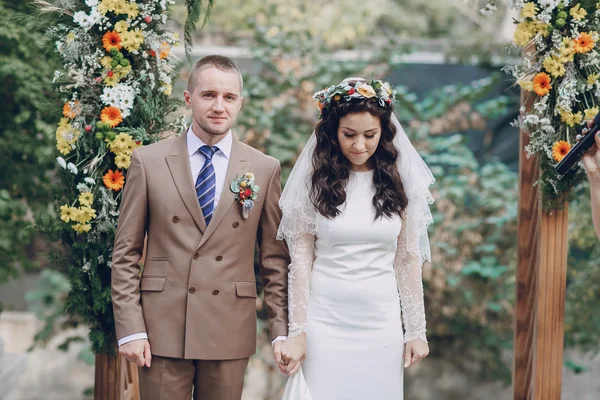 Matrimonio arco cerimonia — Foto Stock