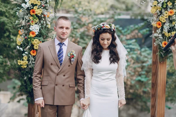 Ceremonie huwelijksboog — Stockfoto