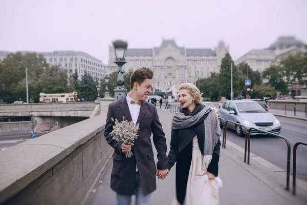 Dia do casamento em Budapeste — Fotografia de Stock