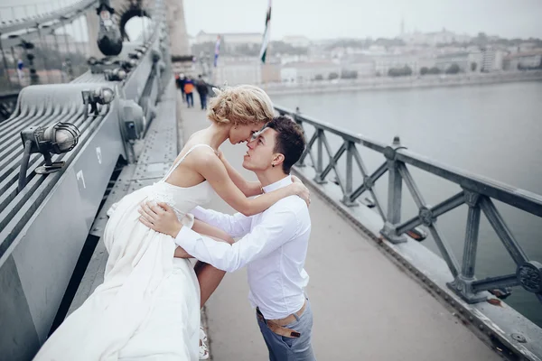 Día de la boda en Budapest — Foto de Stock