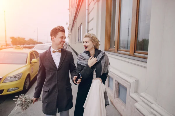 Hochzeitstag in Budapest — Stockfoto