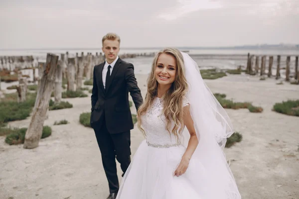 Giorno del matrimonio a odessa — Foto Stock