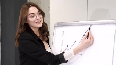 Ofiste çalışan güzel ve zeki bir kadın.