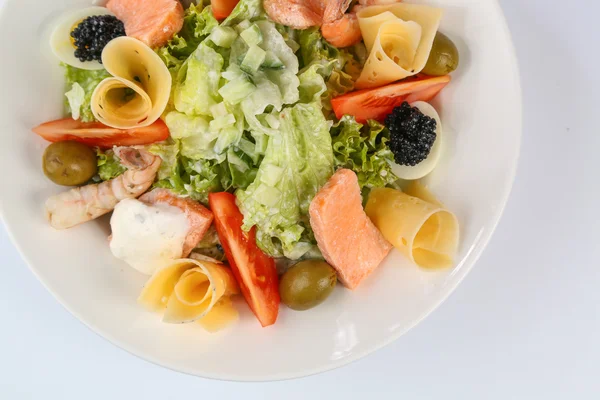 Salada norueguesa em prato — Fotografia de Stock