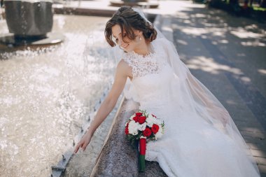 Düğün günü güzel Çift