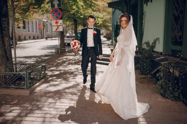 Düğün günü güzel Çift