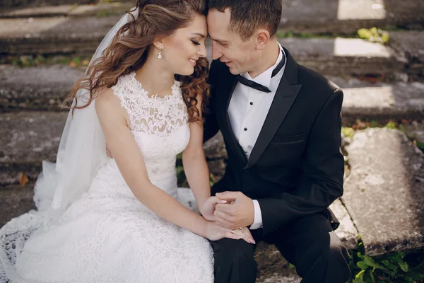 Hochzeit eines schönen Paares — Stockfoto