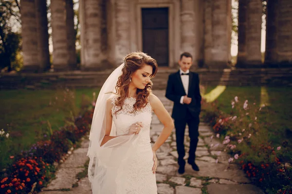 Hochzeit eines schönen Paares — Stockfoto