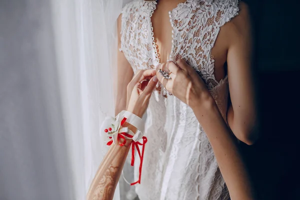 Día de la boda hermosa pareja — Foto de Stock