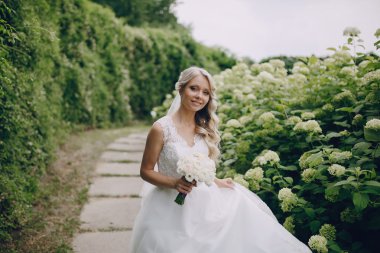 güzel sarışın Düğün çifti