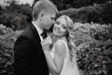 güzel sarışın Düğün çifti