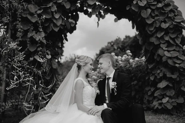 Para piękny blond ślub — Zdjęcie stockowe