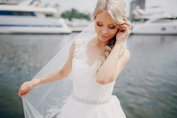 Matrimonio coppia bionda — Foto Stock