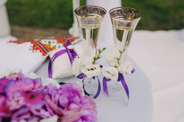 Bruiloft decoraties cups — Stockfoto