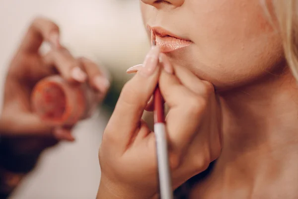 Morning  bride makeup — Stock Photo, Image