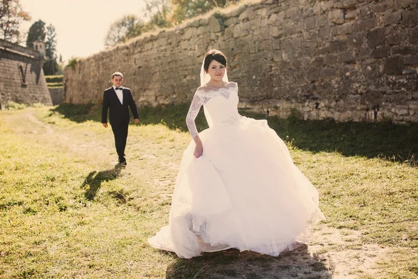 Wedding at the castle — Stock Photo, Image