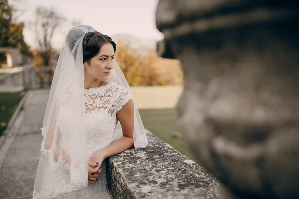 Pareja amorosa en el castillo —  Fotos de Stock