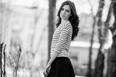 Genç güzel kadın.