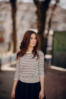 Genç güzel kadın.