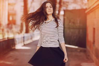 Genç güzel kadın.