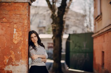 Genç güzel kadın.