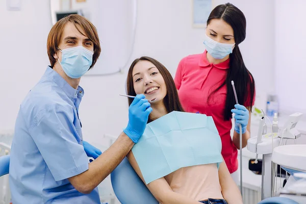 Návštěva u zubaře — Stock fotografie