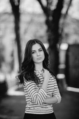 Genç güzel kadın.