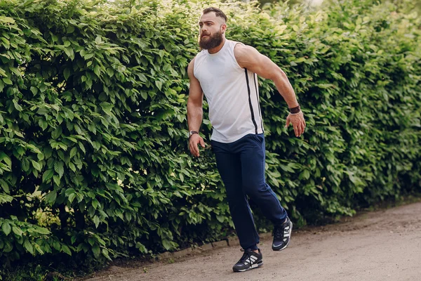 Correr de manhã — Fotografia de Stock