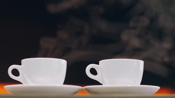 Café profesional en un café moderno — Vídeo de stock