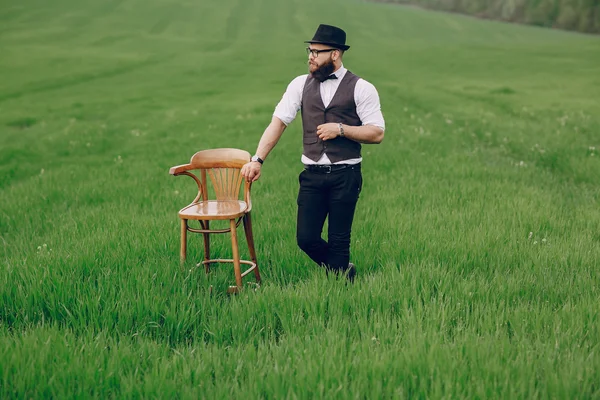 Lone bearded man — Stock Photo, Image