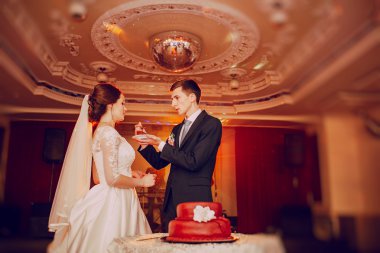 Düğün pastası Çift