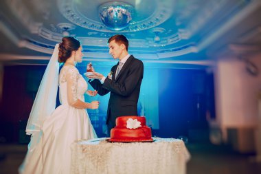 Düğün pastası Çift