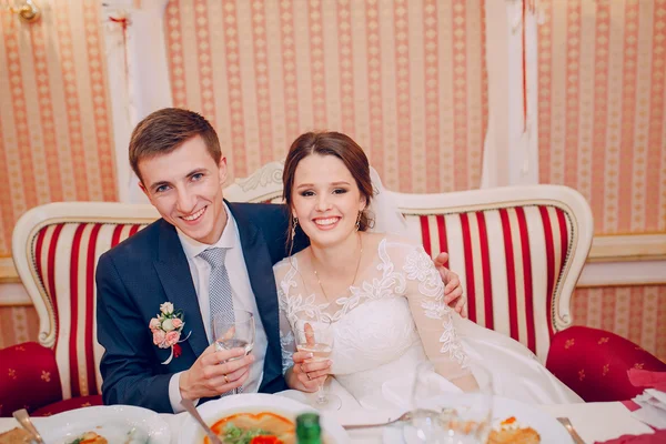 A pair of wedding restaurant — Stock Photo, Image