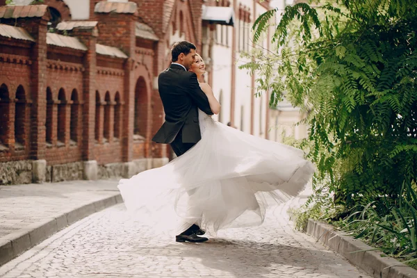 Casal de casamento apaixonado — Fotografia de Stock