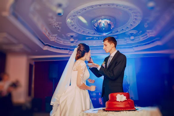 Pareja pastel de boda — Foto de Stock