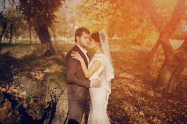 Evlilik çift açık havada aşk