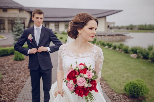 Matrimonio coppia — Foto Stock