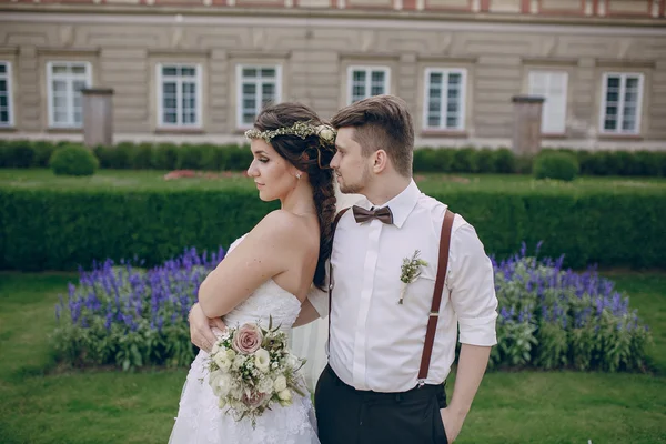 Giorno di weddig in Polonia — Foto Stock