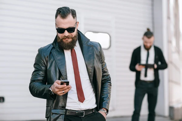 Business man outside — Stock Photo, Image