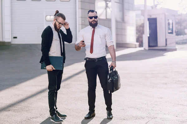 Business man outside — Stock Photo, Image