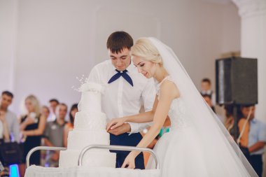 güzel genç çift düğün