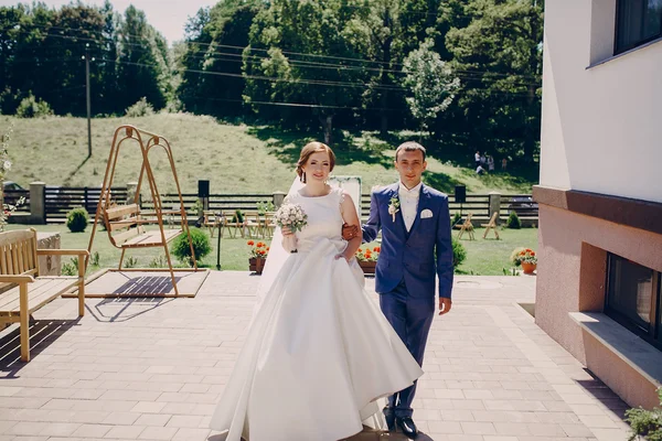 Cerimônia de casamento arco — Fotografia de Stock