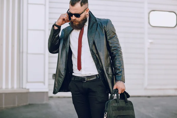 Business man outside — Stock Photo, Image