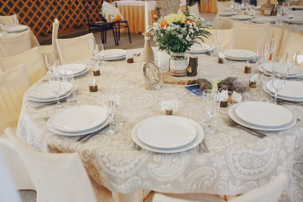 Wedding banquet restaurant — Stock Photo, Image