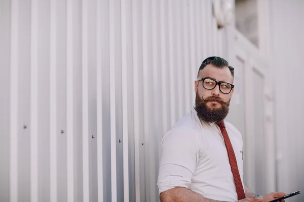 Business man outside — Stock Photo, Image