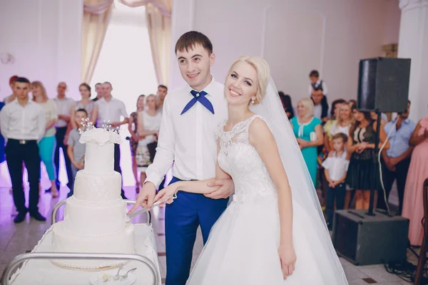 Beautiful young couple wedding — Stock Photo, Image